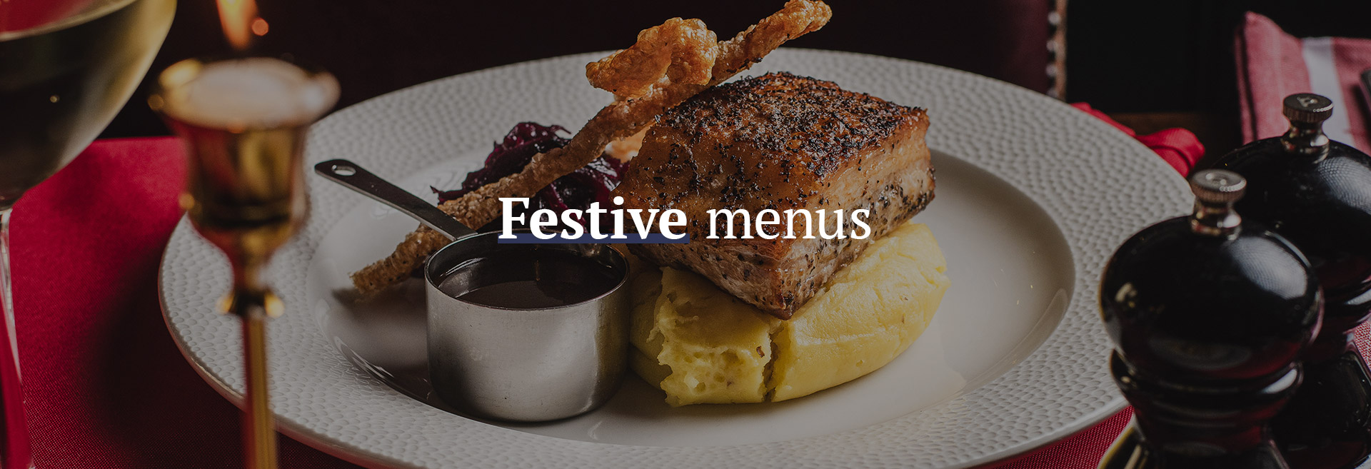 Christmas menu at The White Hart Waterloo