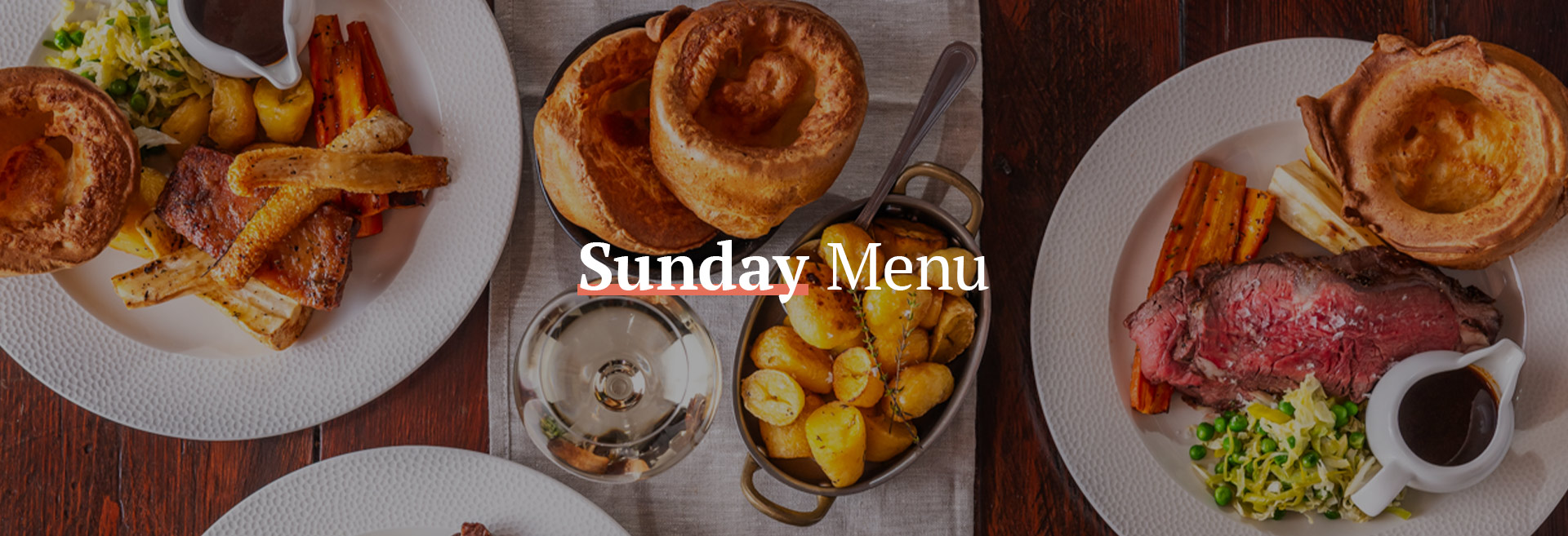 Sunday Menu at The White Hart Waterloo