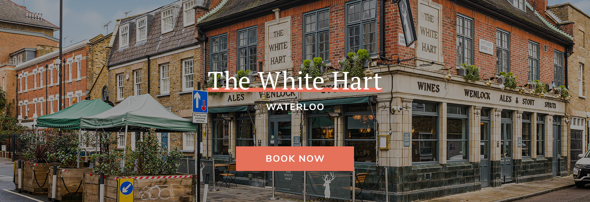 Enjoy a meal at your local pub at The White Hart Waterloo in London