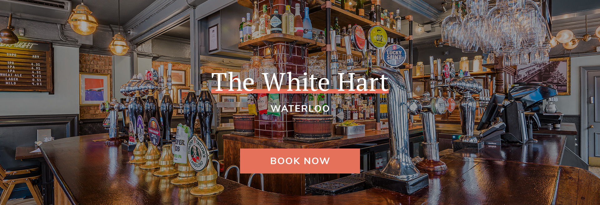 Come down to your local pub at The White Hart Waterloo in London